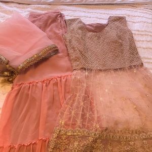 Light Pink Sharara Indian Pakistani outfit